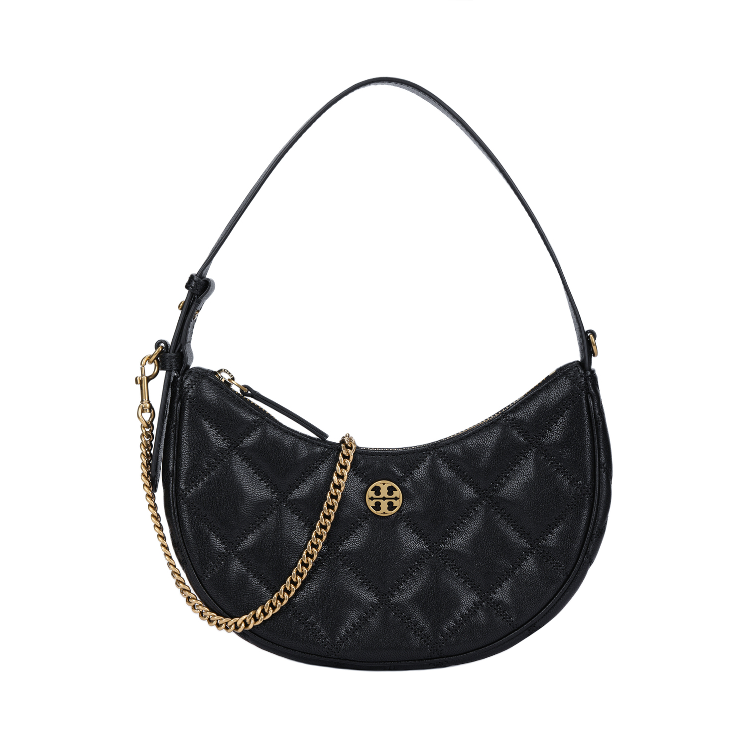 

TORY BURCH Сумка TB Willa из коровьей кожи, полумесяц, через плечо, женская ручная кладь, black