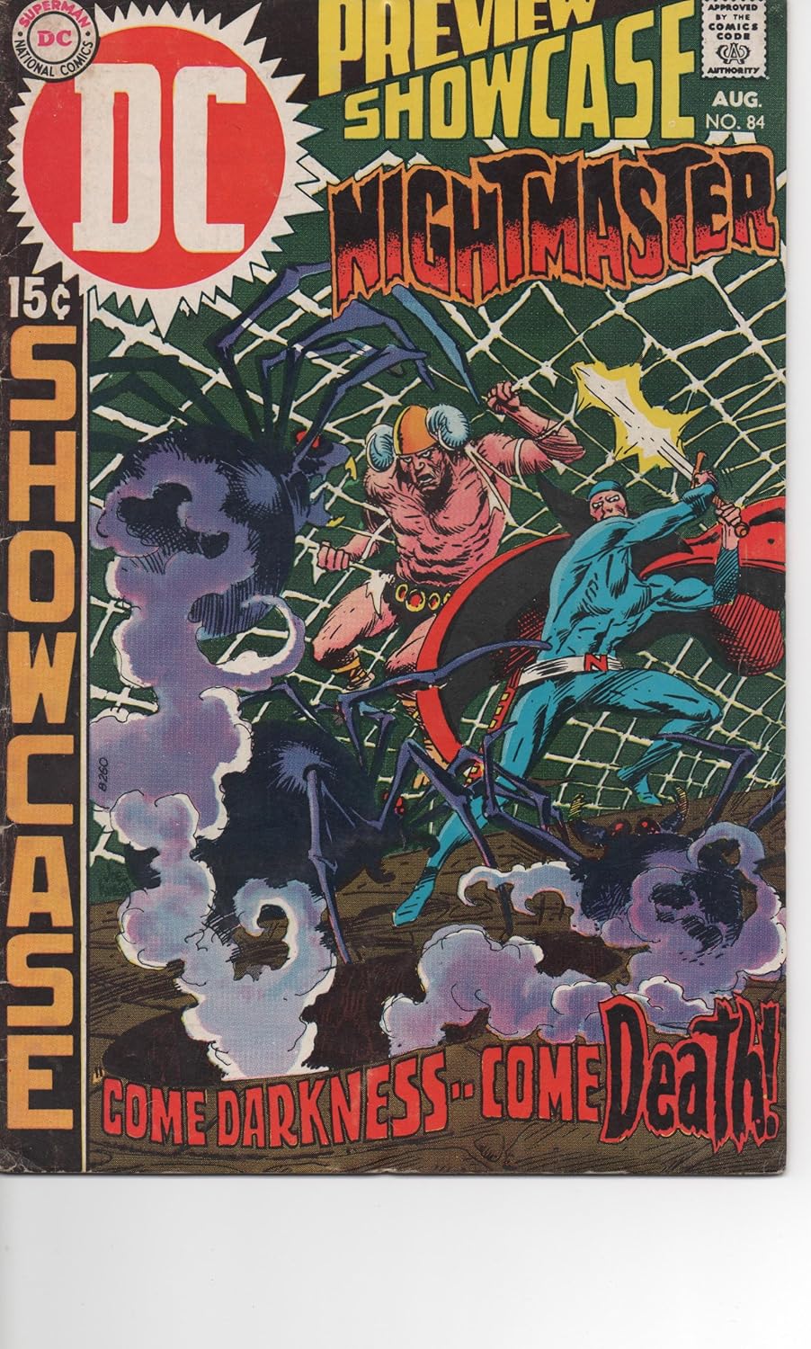 

Showcase No. 84, featuring Nightmaster in "Come Darkness, Come Death" (Comic Book, Aug. 1969) (DC Comics)