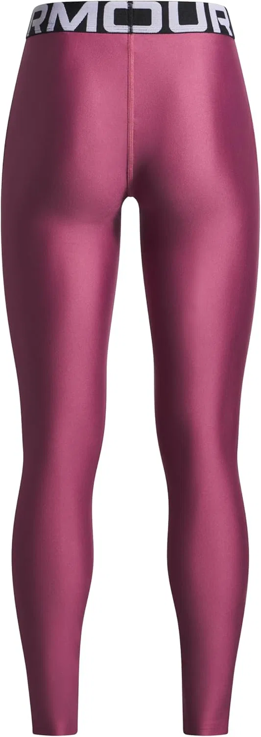 Леггинсы HeatGear Under Armour, цвет Fuchsia Dusk / White — фото 2
