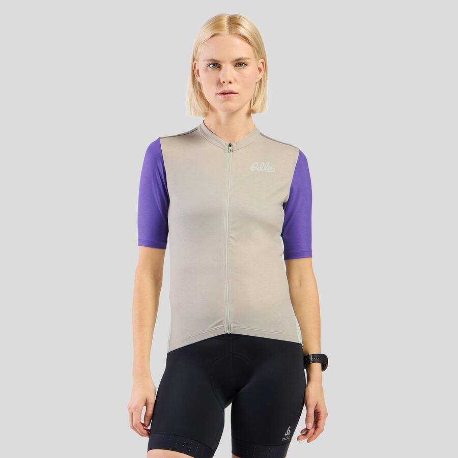 

Велосипедная майка Essentials с винтажным принтом на молнии ODLO