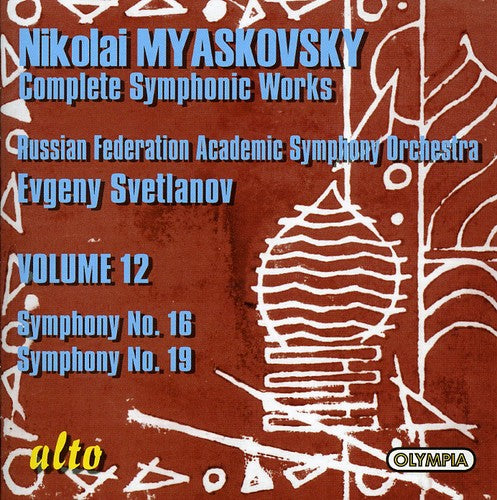 

CD диск Myaskovsky / Russian Federation Academic / Svetlan: Symphony 16 & 19