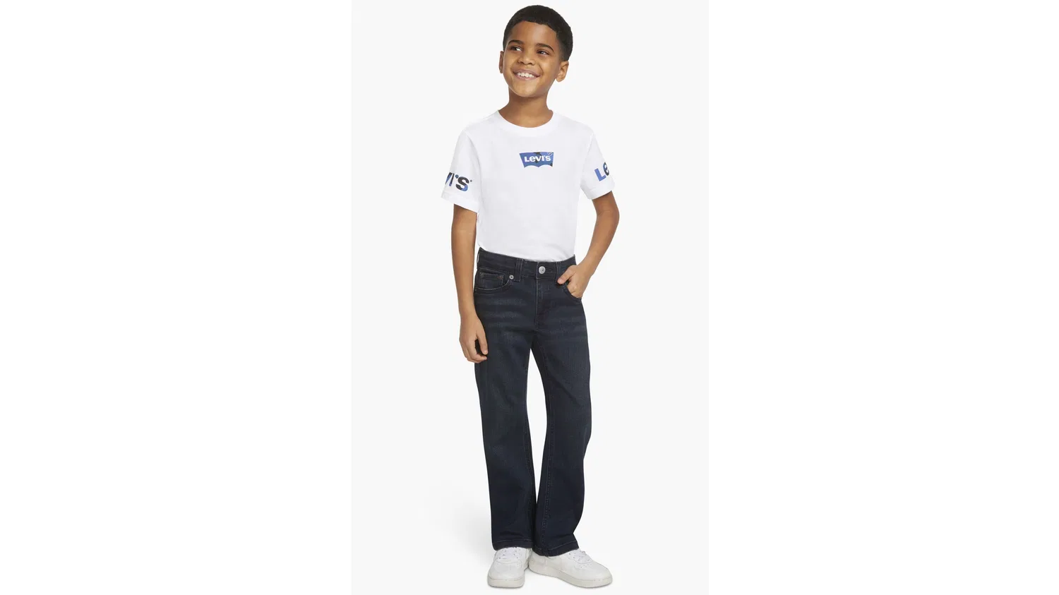 Прямые спортивные джинсы 514 для мальчиков 4-7 лет Levi's, Dark Wash