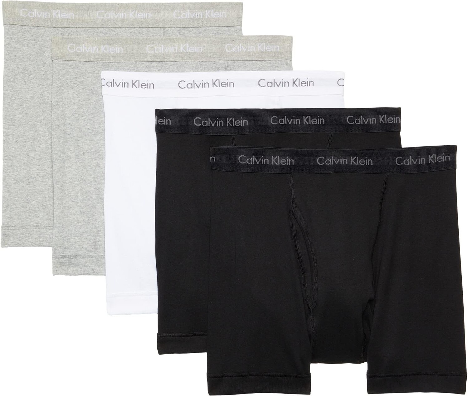 

Комплект из 5 трусов-боксеров Cotton Classics Calvin Klein Underwear, цвет Black/Heather Grey