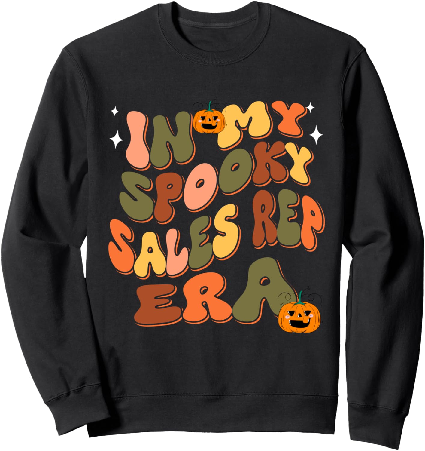 

Забавная толстовка на Хэллоуин в стиле Моя эпоха жутких продавцов Halloween In My Spooky Sales Representative Tee, черный