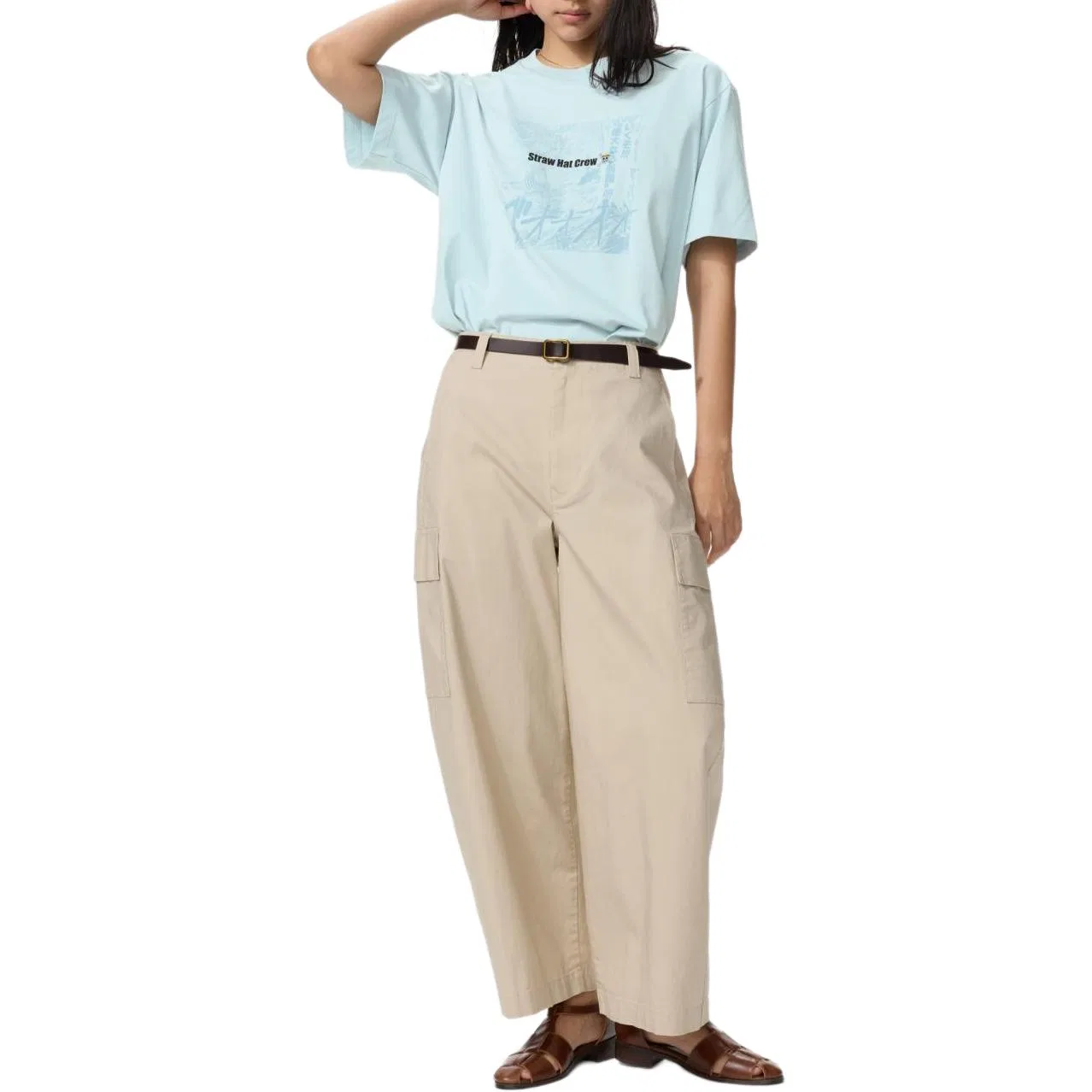 Футболка x HAIZEIWANG,LIANMINGKUAN Shueisha SS26 Unisex синяя — фото 4