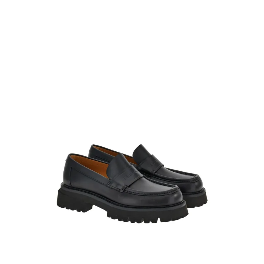 Черные массивные лоферы Ferragamo Fergal, черный — фото 2
