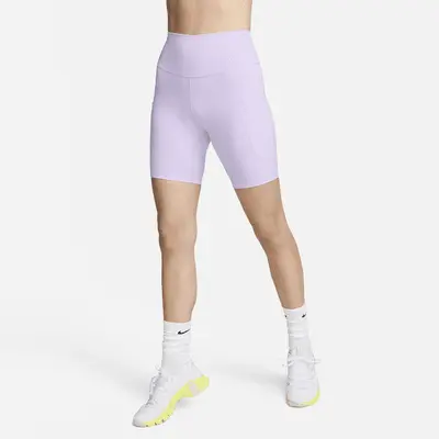 

Шорты Nike One, цвет Lilac Bloom/Black