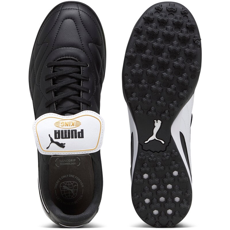 Футбольные бутсы King Top TT для игры на твердом покрытии Puma, цвет puma black-puma white-puma gold — фото 2