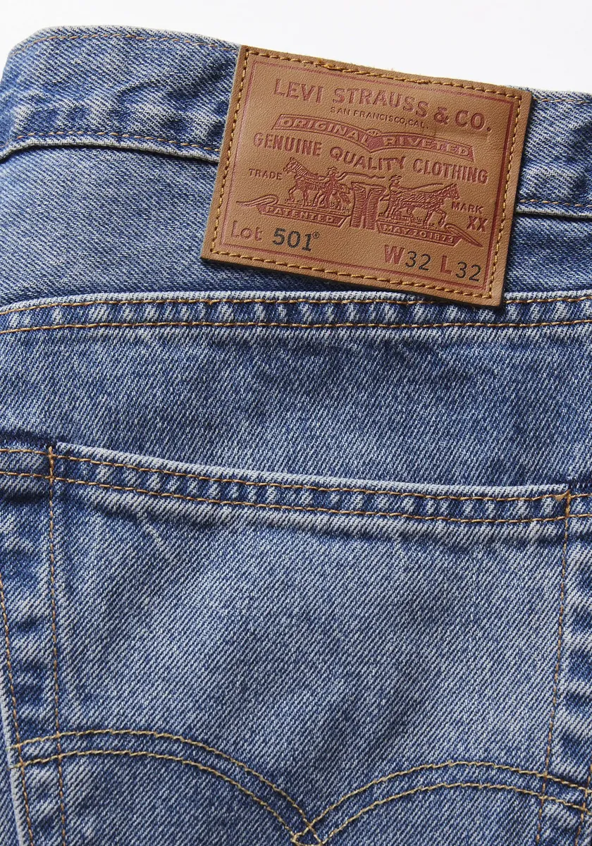 Прямые джинсы Levi's "501 LEVI'S ORIGINAL", с фирменной этикеткой, цвет Chemicals — фото 4