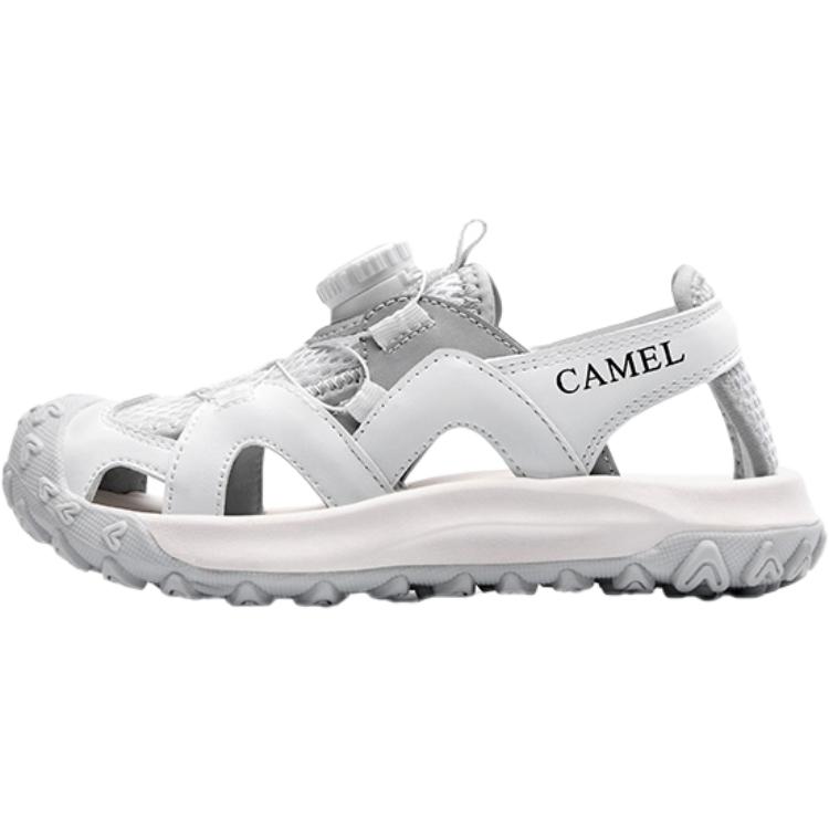 

Сандалии детские, противоскользящие, износостойкие, низкие CAMEL, серый/белый