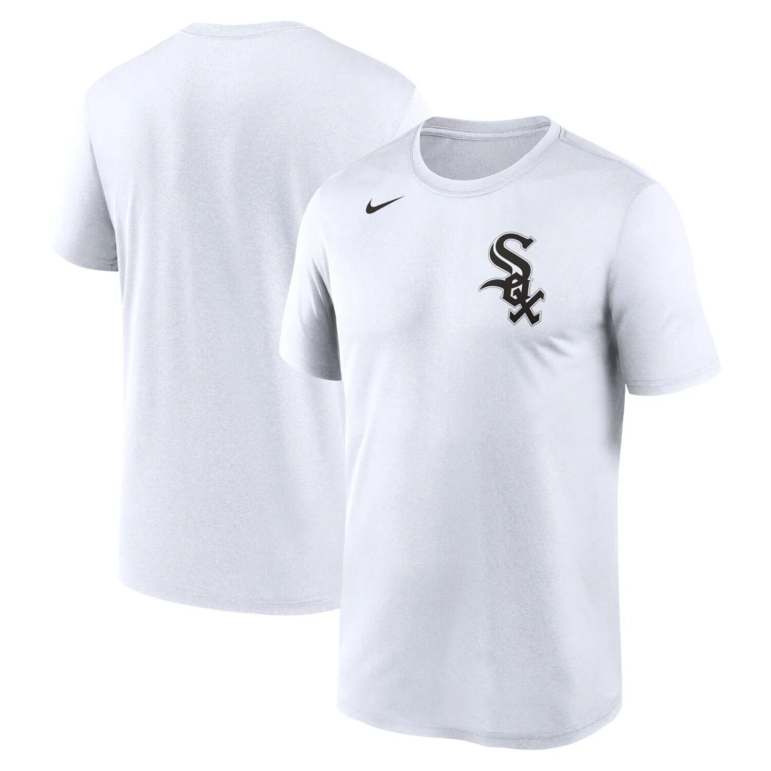 Мужская белая футболка Chicago White Sox New Legend с надписью Nike — фото 4
