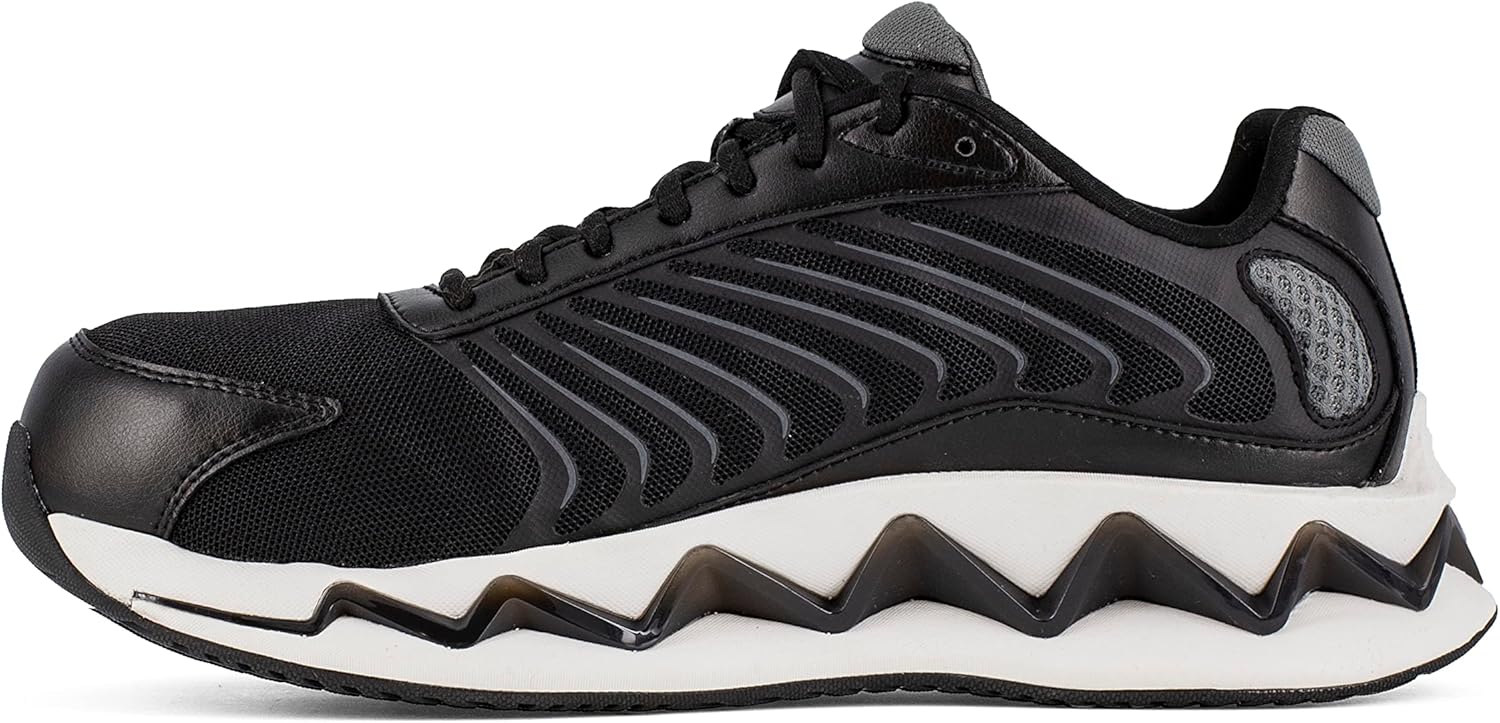 Мужские и защитные кроссовки Reebok RB3221 Zig Elusion Heritage черного цвета — фото 3