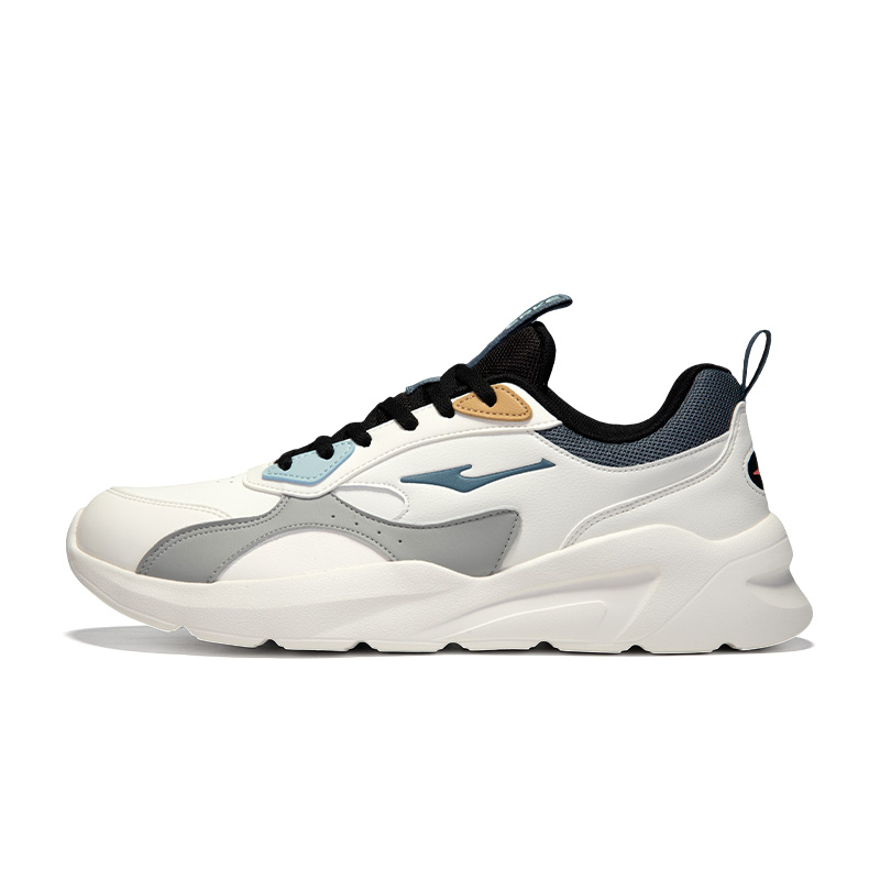 

Кроссовки для бега Sports Life Collection, мужские, низкие Erke, Microcrystal White Jet Black Concrete Gray