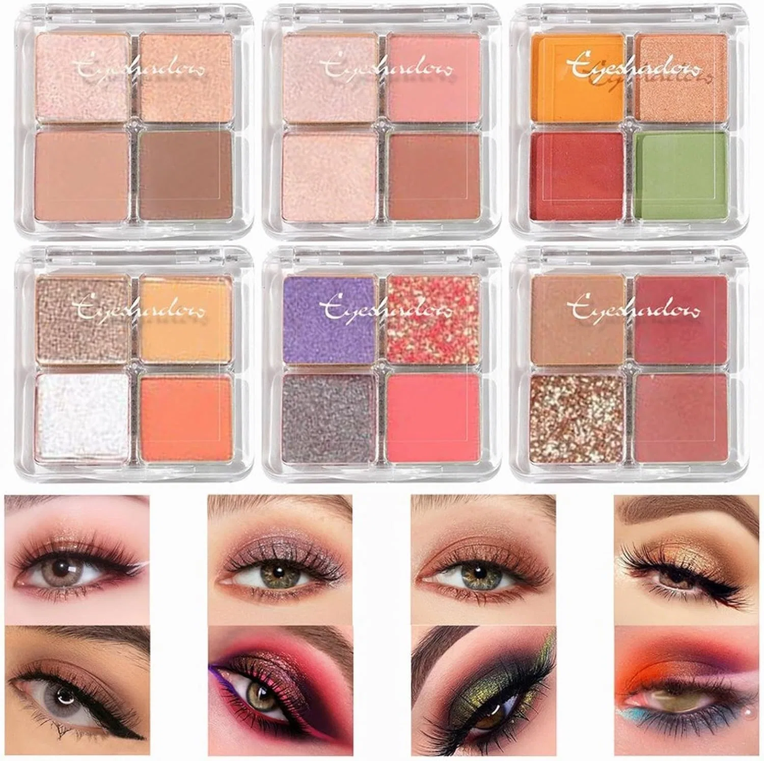Тени для век Amand Brule Eyeshadow Palette коричневые — фото 4