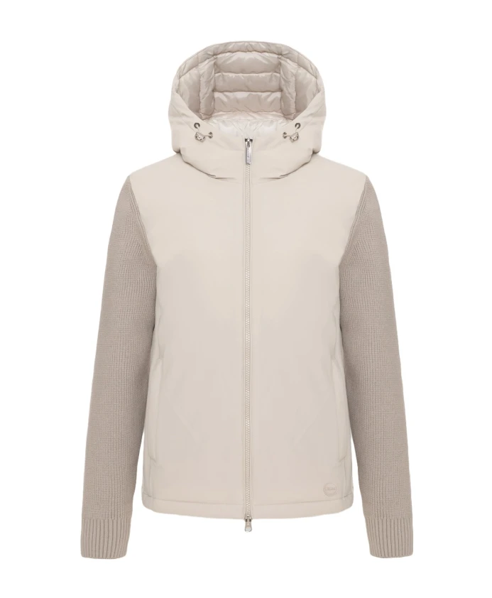 

Стеганая куртка с вязаными рукавами Colmar, бежевый