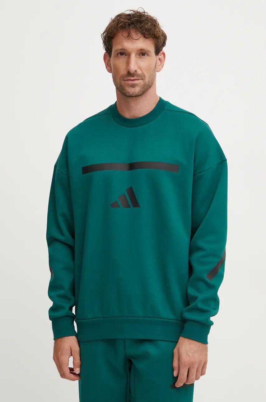 Толстовка adidas ZNE, зеленый — фото 2