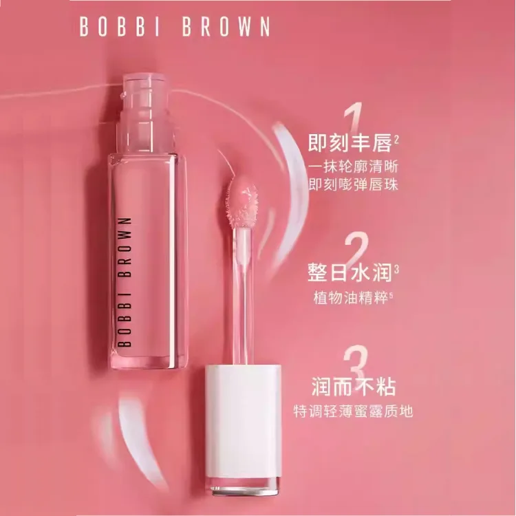 BOBBI BROWN Блеск для губ с эффектом сияния и увлажнения, #784BareBlossom Soft White Peach — фото 4