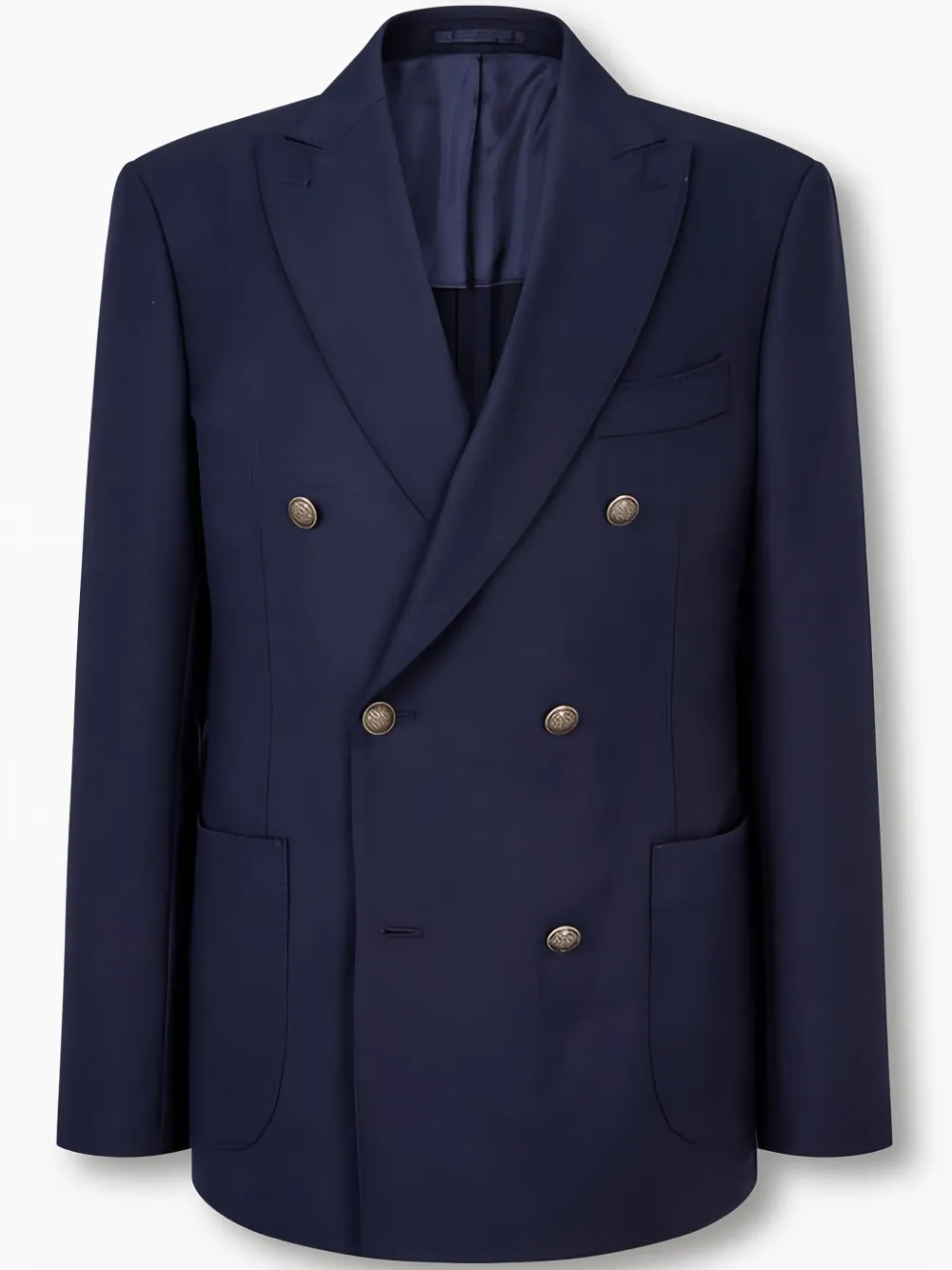 

Шерстяной двубортный пиджак Man On The Boon., синий