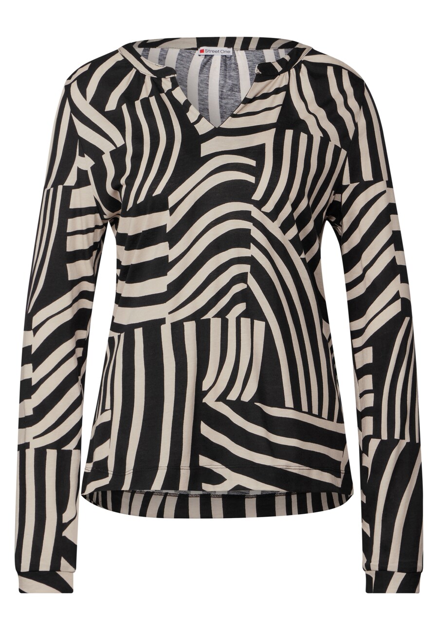 

Рубашка STREET ONE, цвет Beige/Black