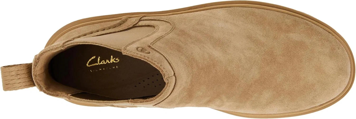 Ботинки Clarks Herren Paulton EasyChelsea-Stiefel, Khaki Nubuck — фото 3