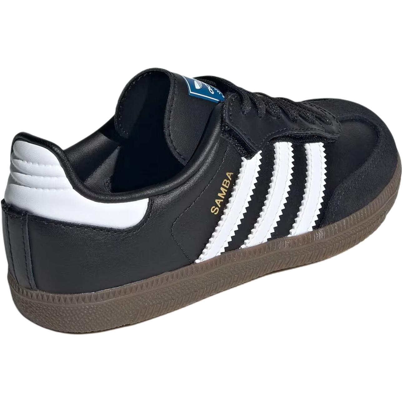 Adidas Originals Детские кроссовки для скейтбординга SAMBA OG, износостойкие, низкие, цвет: черный, для детей от 3 до 7 лет — фото 4
