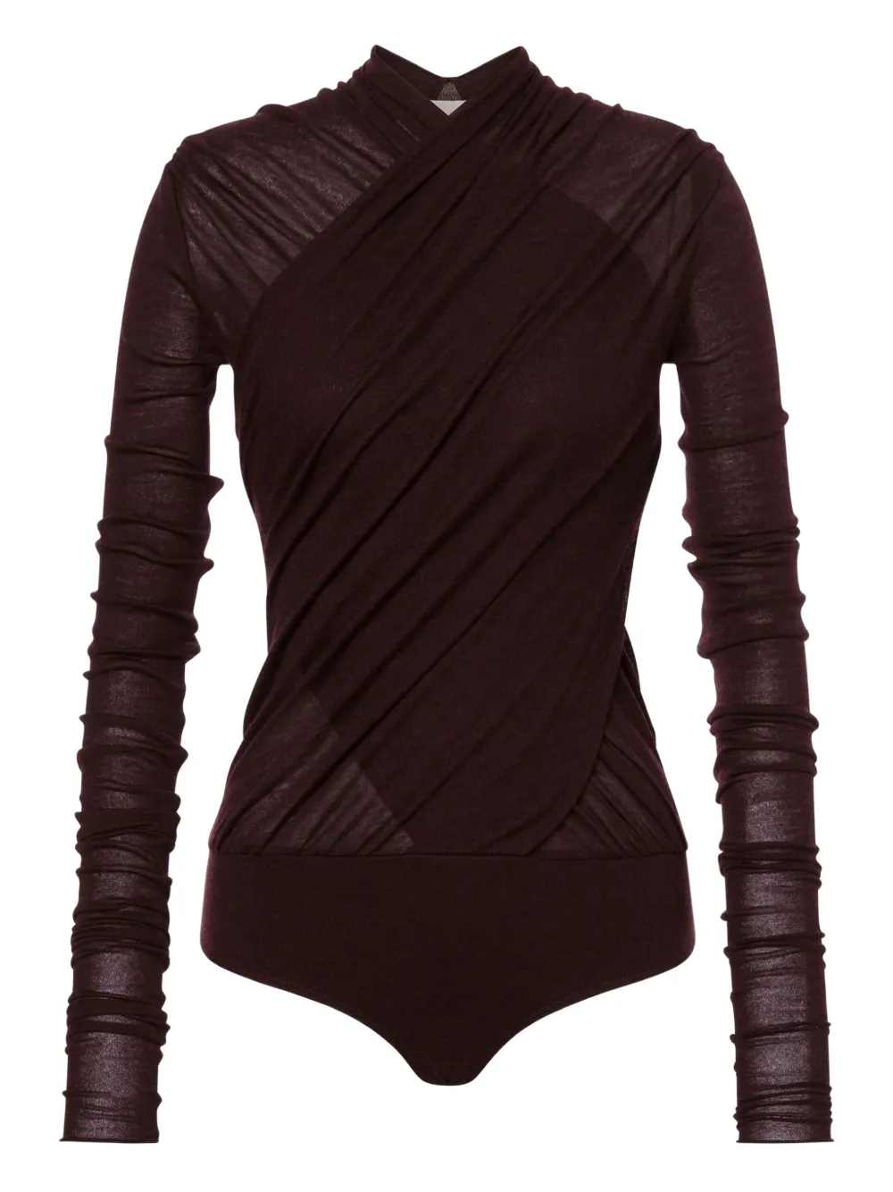 

Боди из вирджинской шерсти Alberta Ferretti, красный