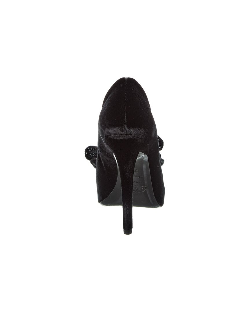 Туфли-лодочки Roger Vivier из бархата, черный — фото 3