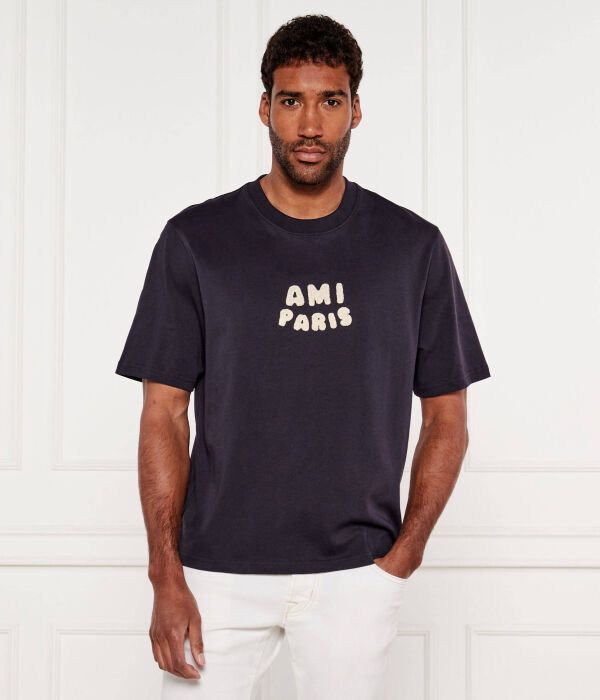

Футболки Loose fit Ami Paris, синий