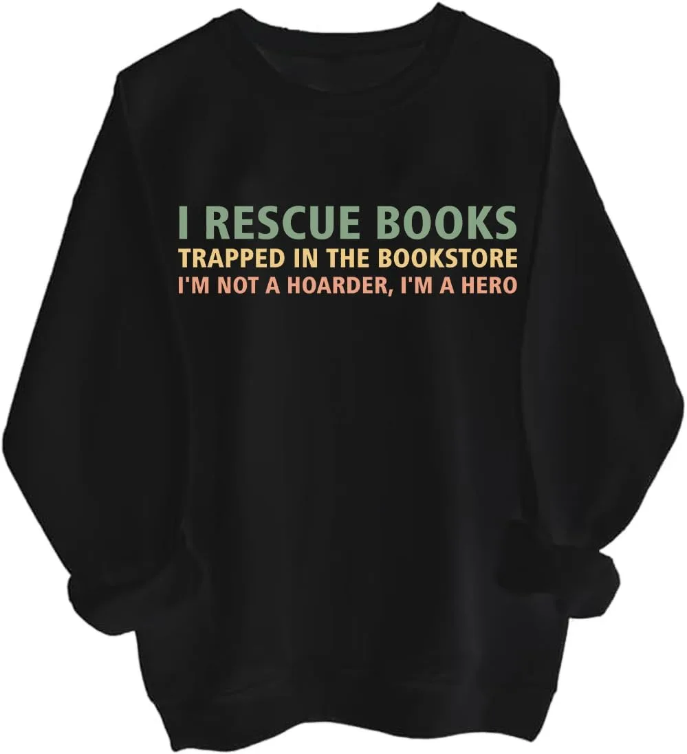 

Толстовка I Rescue Books Trapped In The Bookstore Cynvor