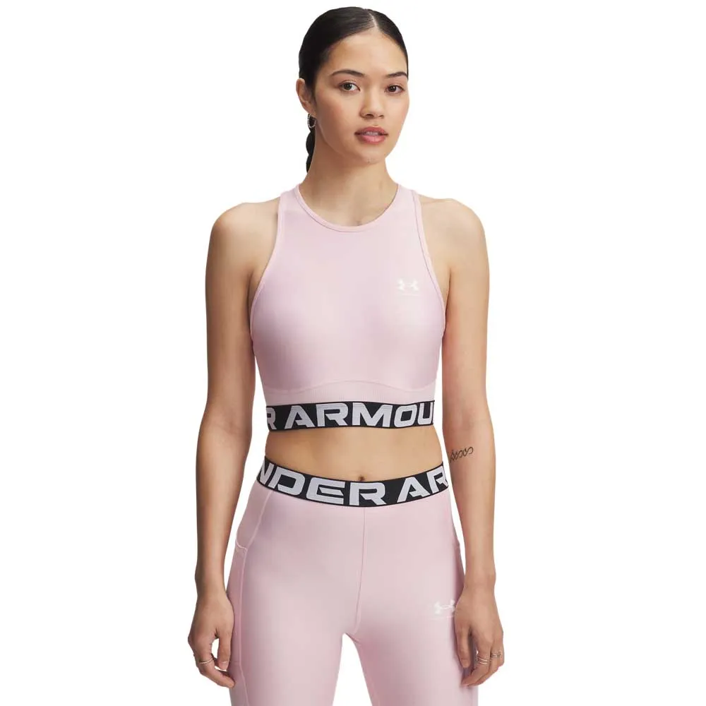 

Футболка без рукавов спортивная Under Armour HeatGear Rib, розовый