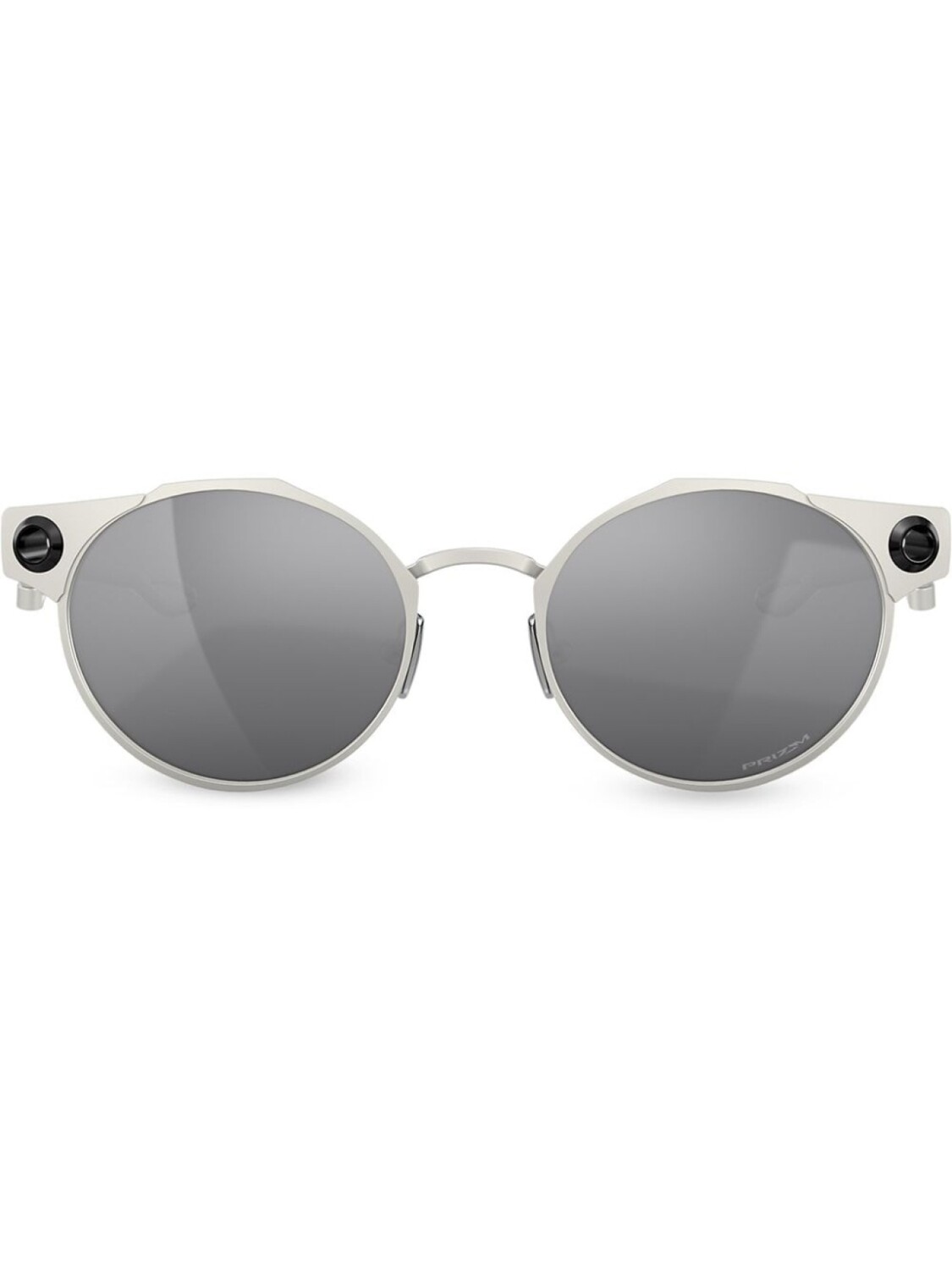 

Oakley солнцезащитные очки Deadbolt в круглой оправе, серебристый