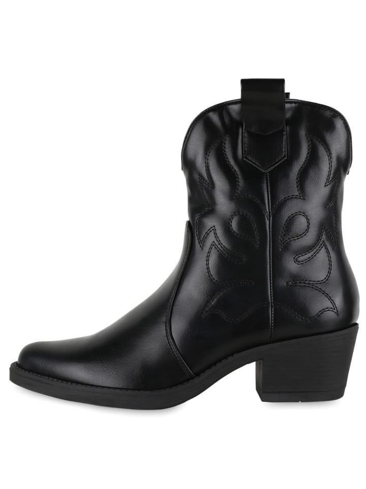 Ботильоны VAN HILL Cowboy Boots Elizabeth, цвет schwarz pu — фото 2
