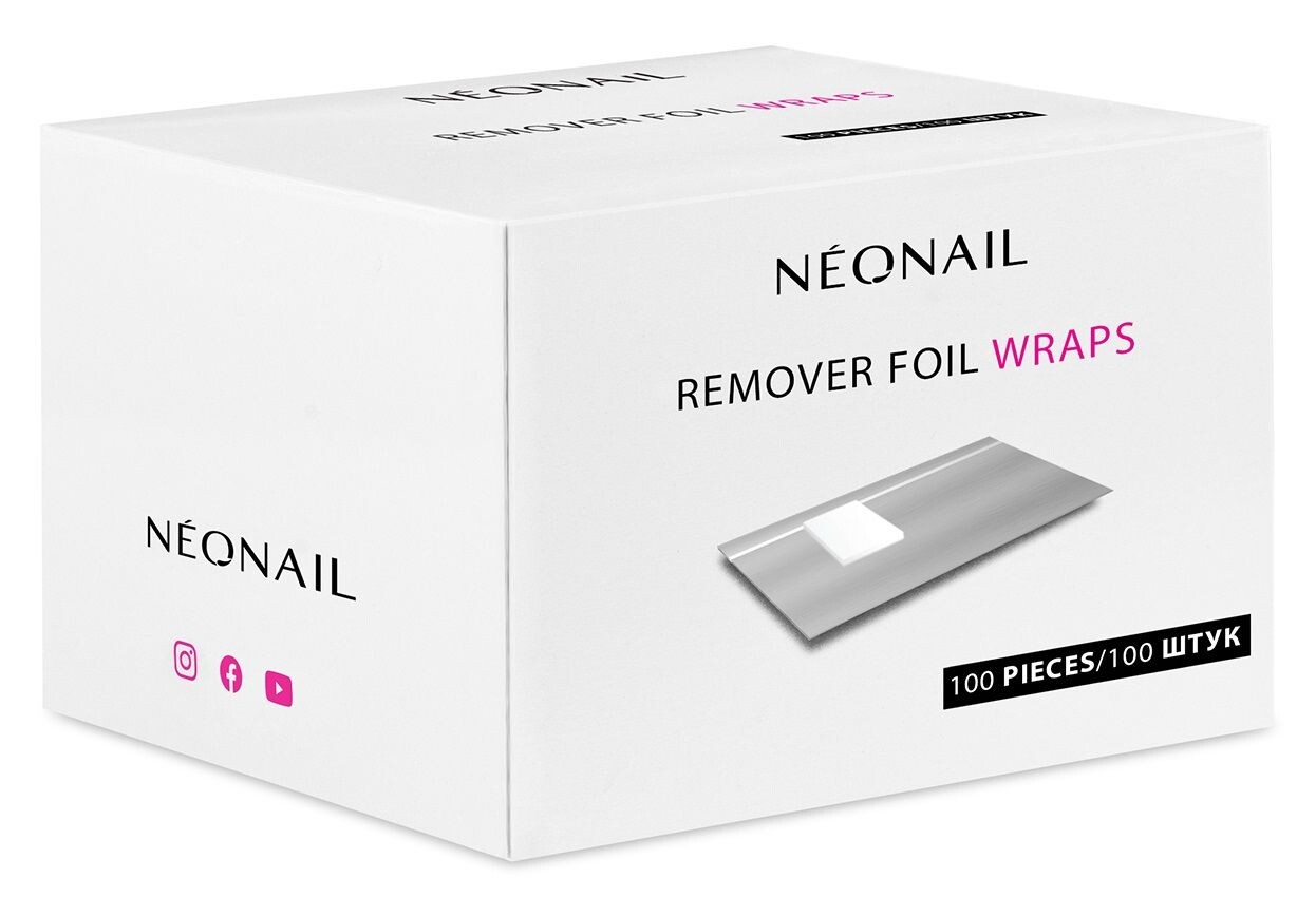 

Neonail Foil Nail Wraps гибридная пленка для снятия лака, 100 шт.
