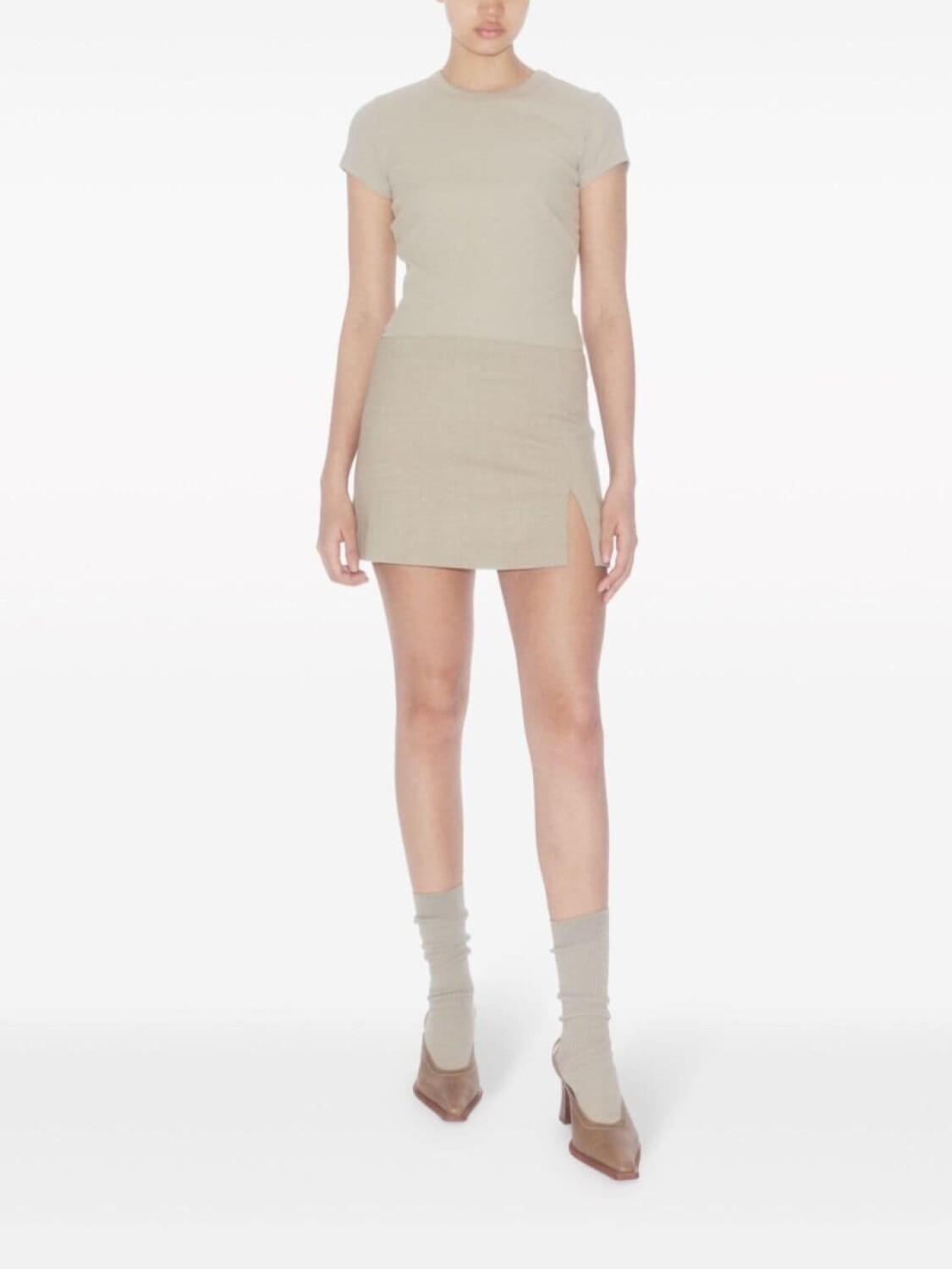 

Filippa K футболка в рубчик, нейтральный цвет