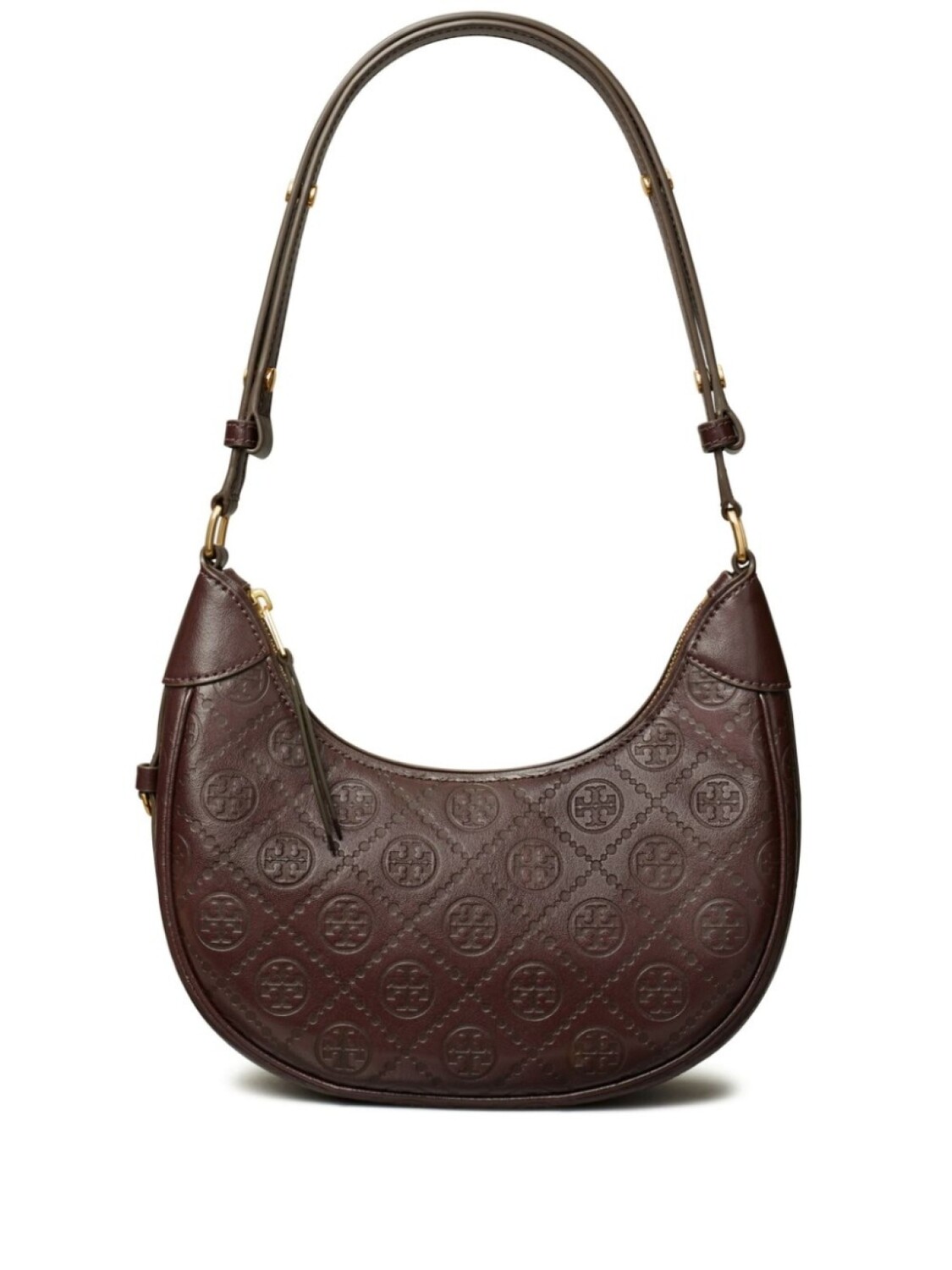 

Сумка через плечо Tory Burch T Monogram Crescent, коричневый