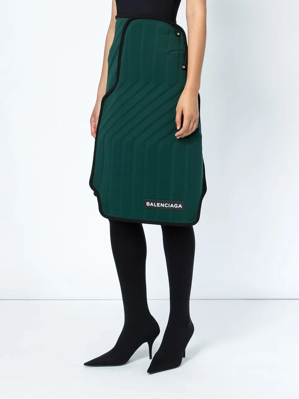 Дизайн автомобиля, формованная юбка Balenciaga, зеленый — фото 3
