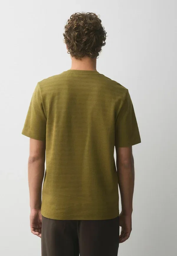 Футболка N.Premium Smart Textured Regular Fit T-Shirt, зеленая — фото 3
