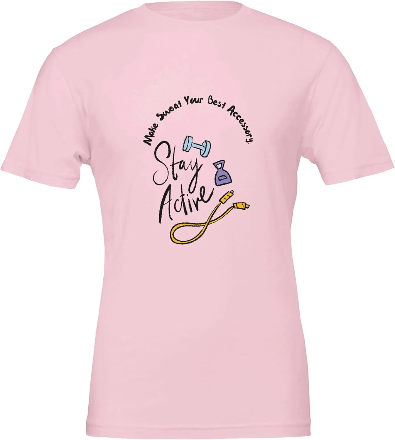 Футболка с принтом Premium Crewneck, Pink
