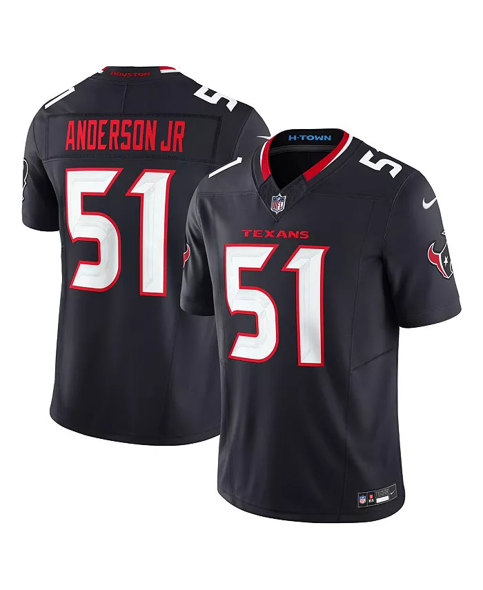 

Футболка Houston Texans Vapor F.U.S.E. Limited для мужчин Nike Will Anderson Jr Fanatics, синий
