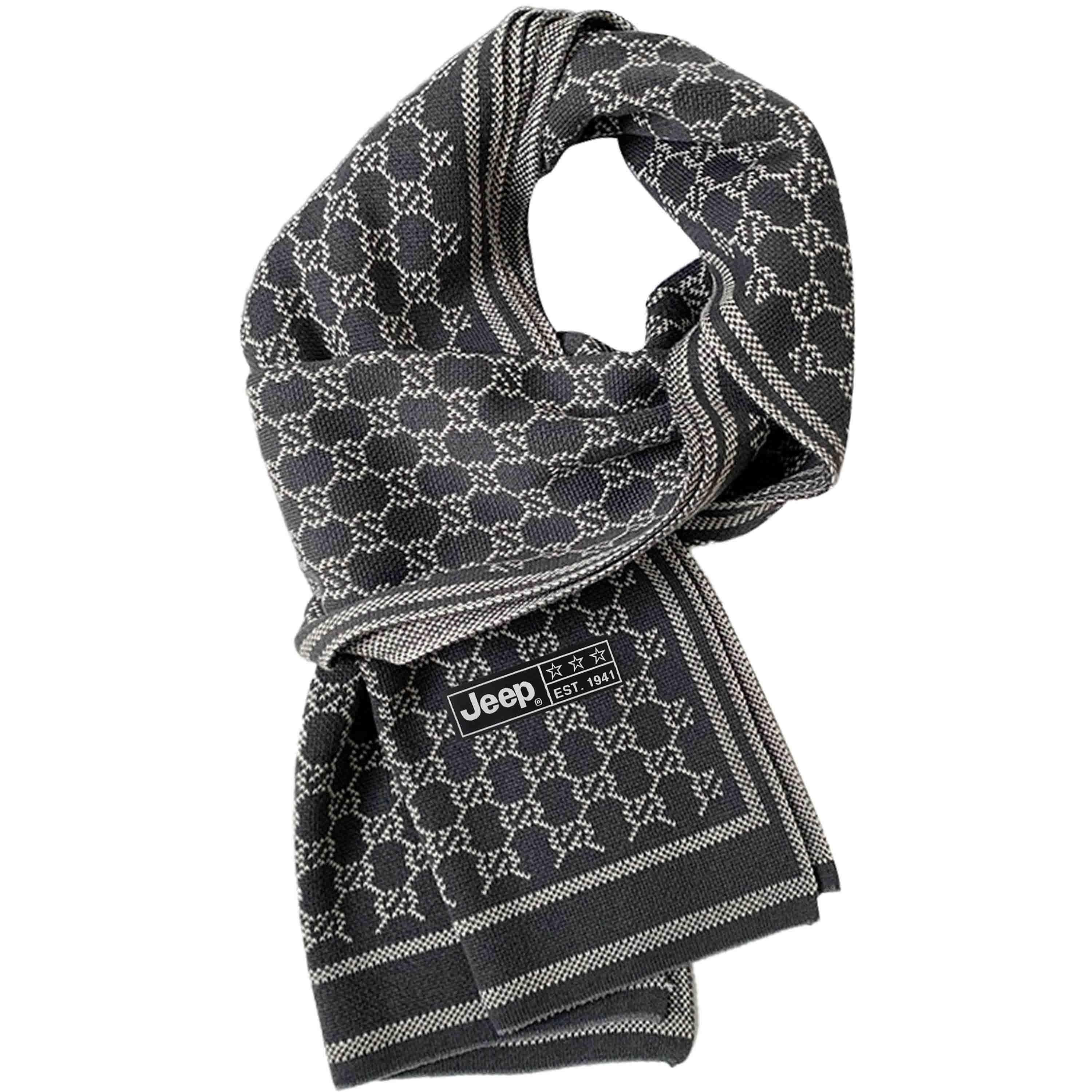 

Шарф из полиэстера Unisex Jeep, irregular round серый