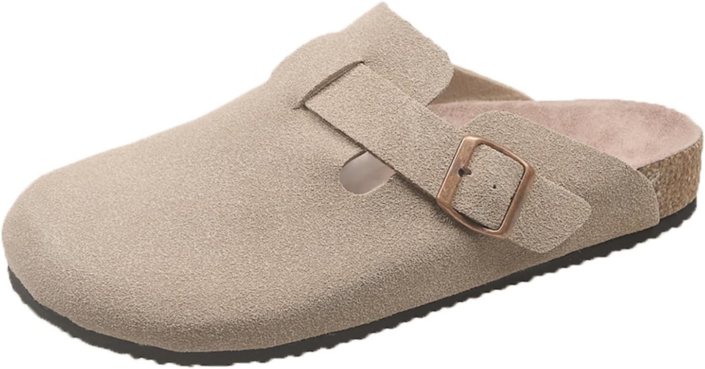 

Мужские черные мюли с пряжкой, стильные тапочки на босу ногу для повседневного комфорта Aokisx