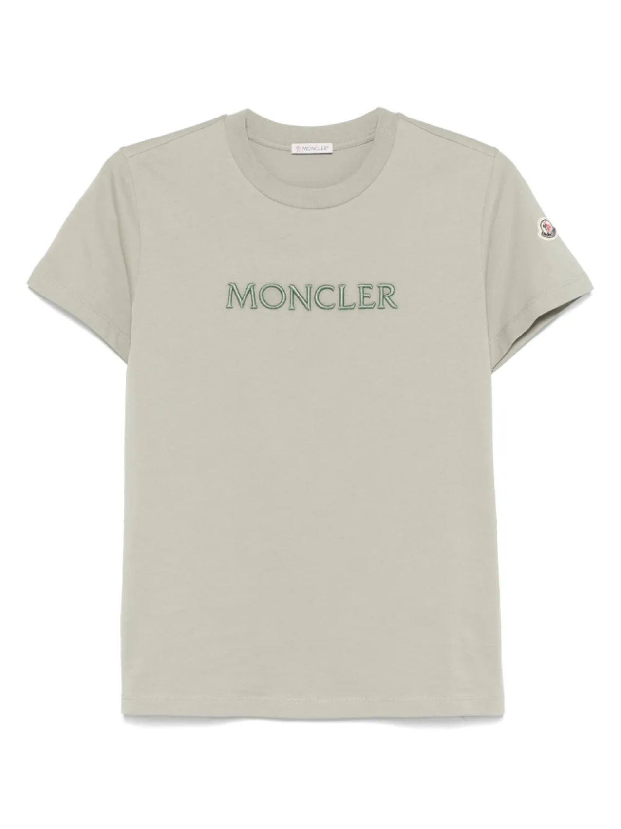 

Футболка с вышитым логотипом Moncler, зеленый
