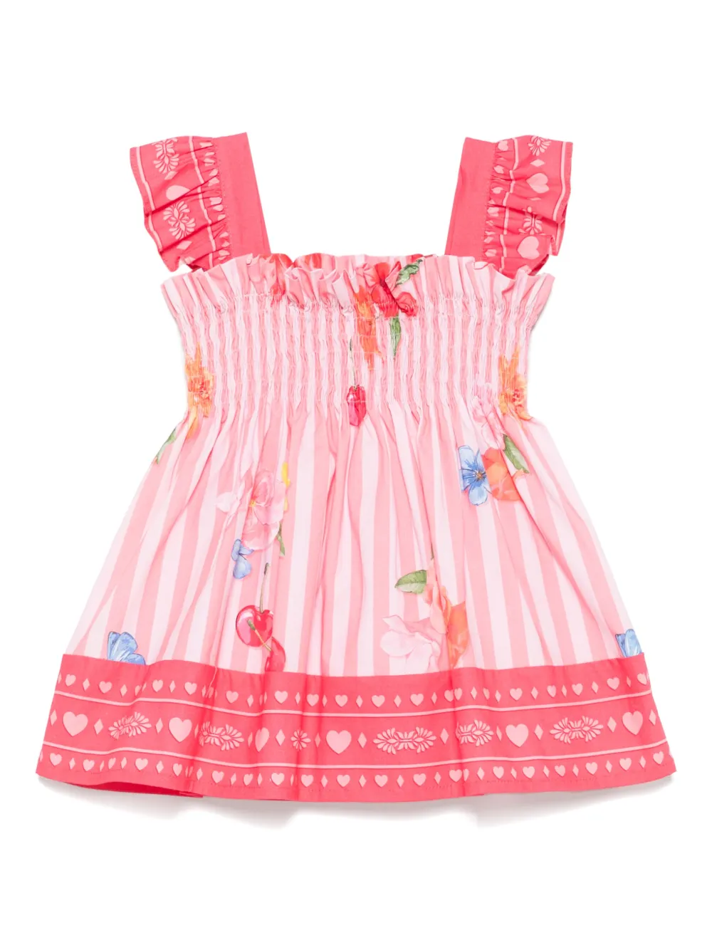 

Платье в полоску Lapin House, розовый