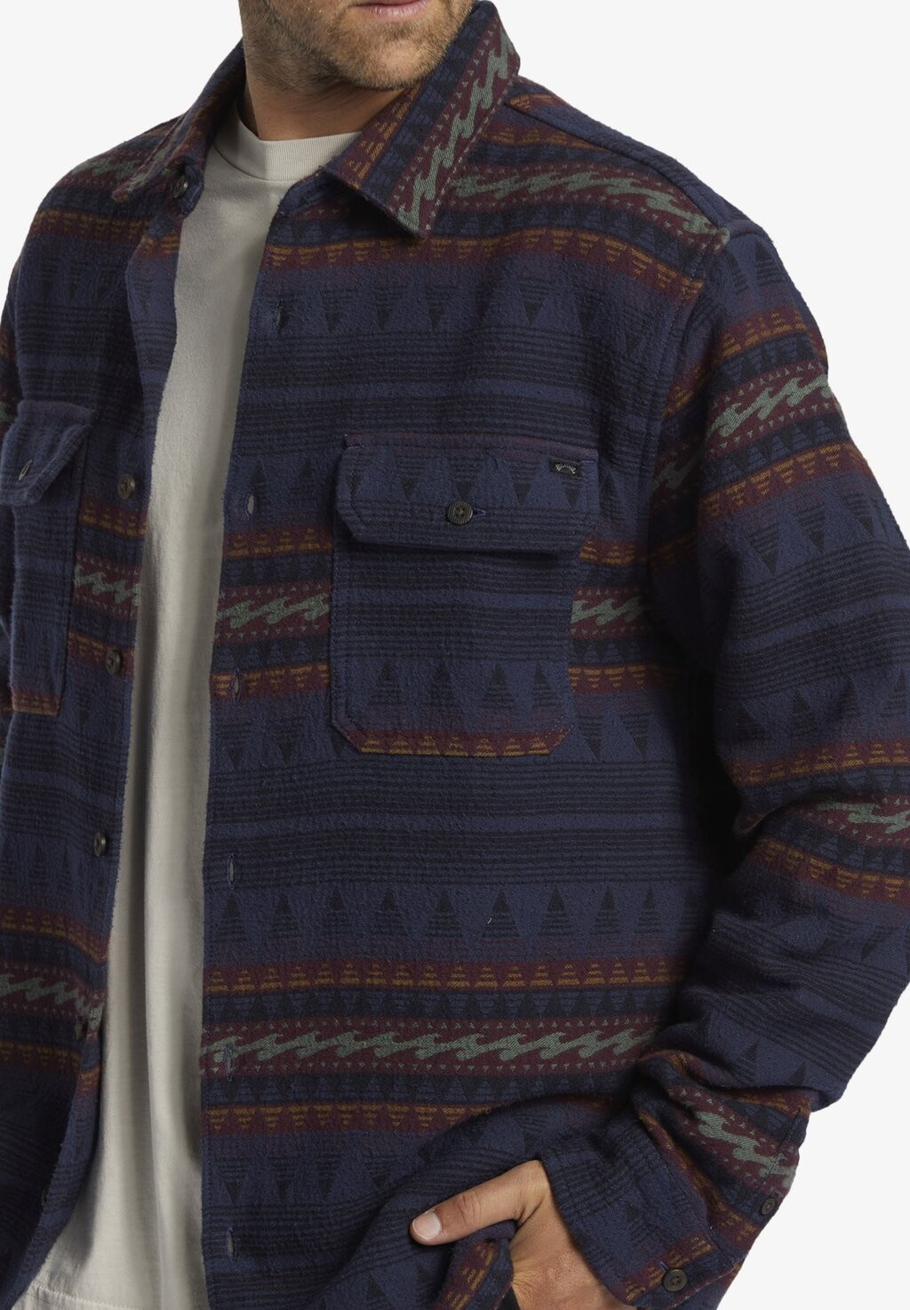 

Рубашка OFFSHORE JACQUARD MANCHES LONGUES Billabong, синий