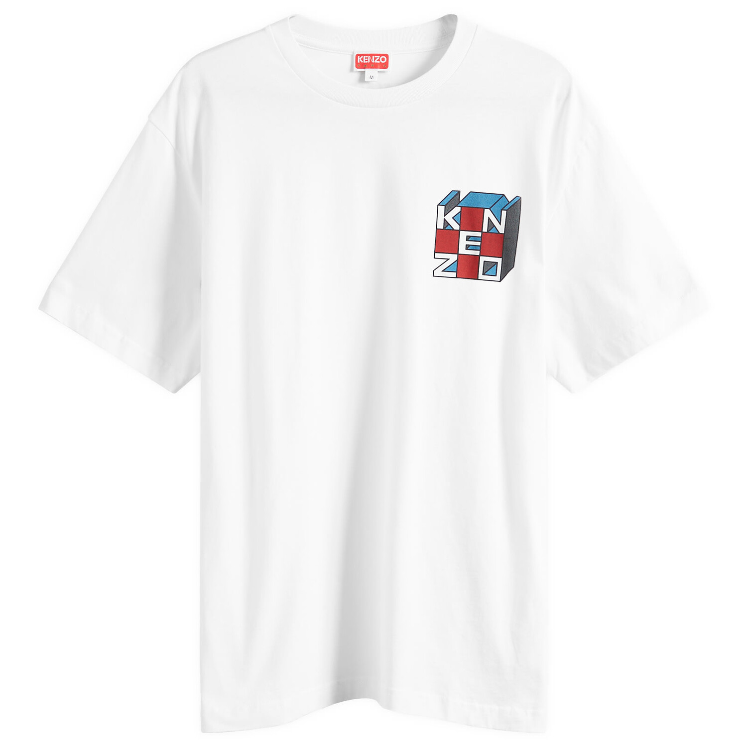 

Футболка Kenzo Kube Oversized T-Shirt, белый