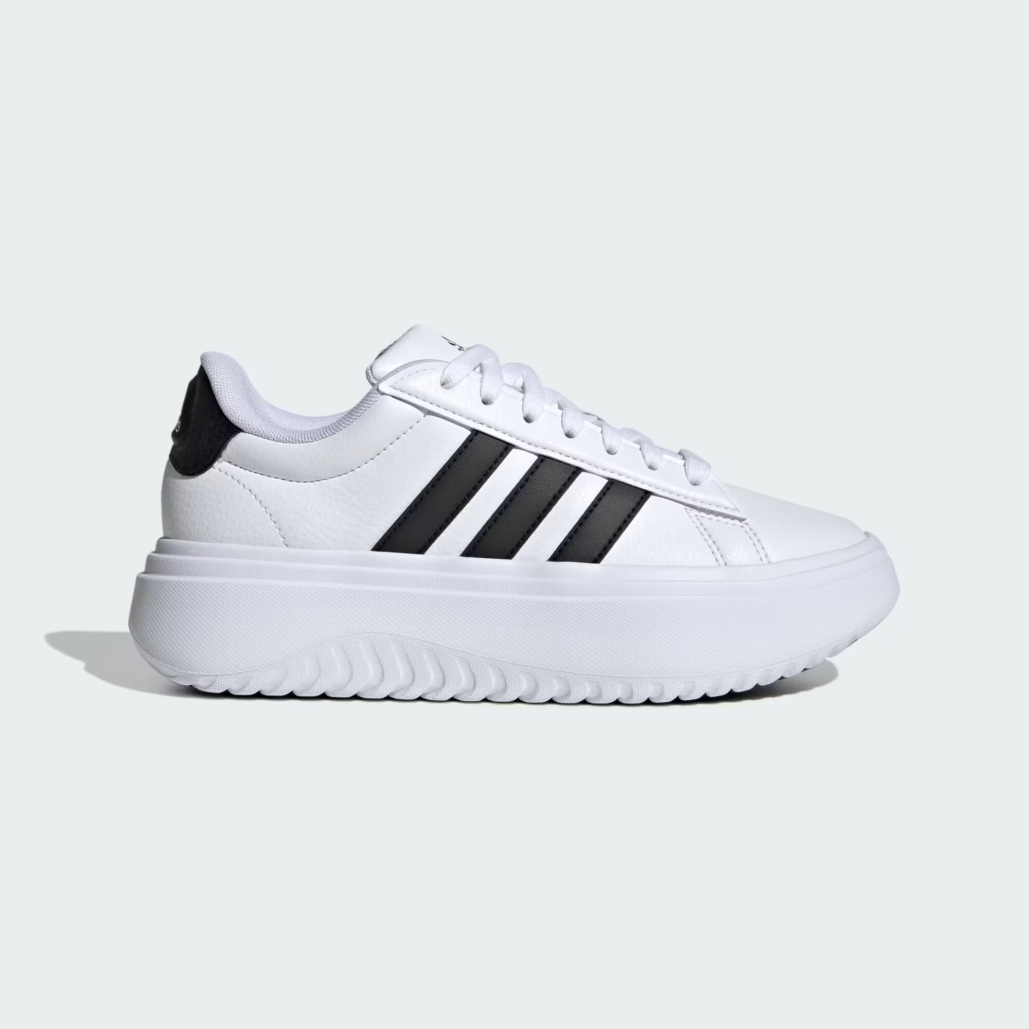 

Туфли на платформе Grand Court Adidas, цвет Cloud White/Core Black/Core Black