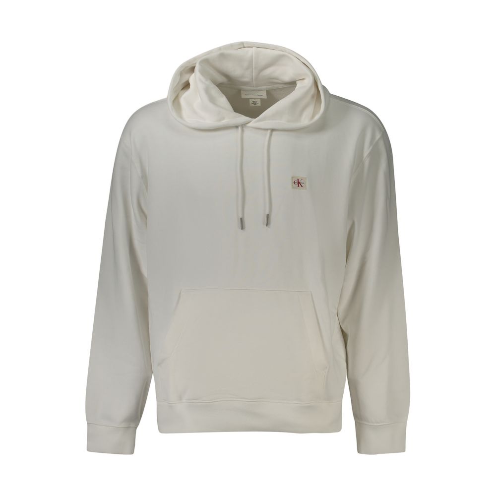 

Белый хлопковый мужской свитер Calvin Klein