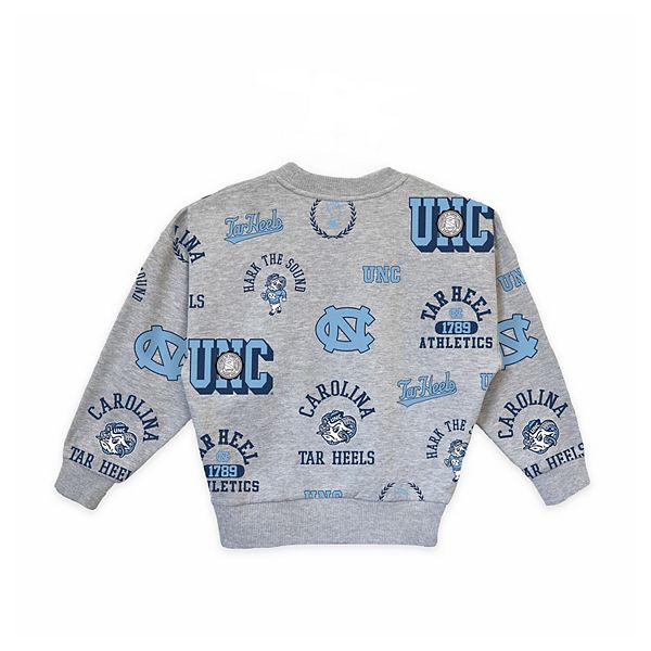 Детская толстовка North Carolina Tar Heels Always On Repeat цвета хизер-грей Gameday Couture — фото 3