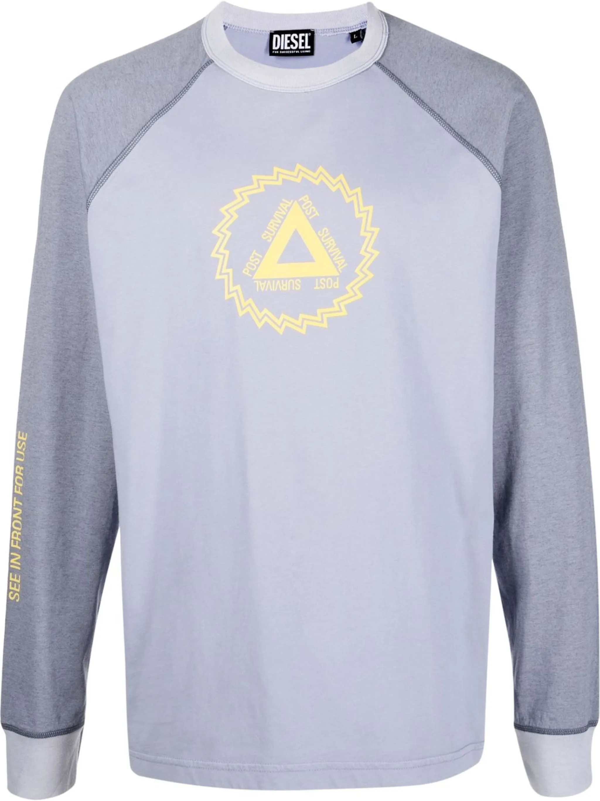 

Футболка с длинными рукавами и логотипом Diesel, синий