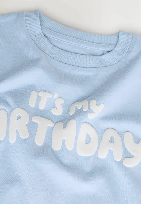 Футболка с коротким рукавом и графическим принтом Next, Blue It'S My Birthday — фото 2